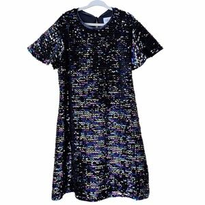 COLORFUL PLANET Sequin Party Dress